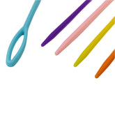 Big Eye Blunt Plastic Sewing Needles (10 PCs, Random Colors) 3.5 Inch Thickness:0.7 MM Children Safe For Yarn Knitting Crochet Crafts